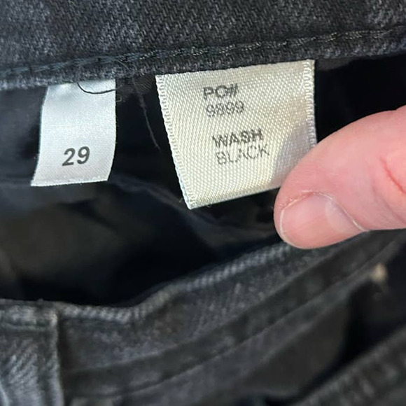 Reformation Jeans Serena High Skinny Jean Button Fly Wash Black Size 29 - Picture 8 of 8